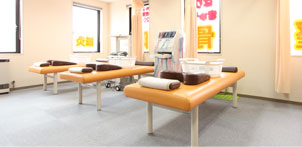 南区澄川みつち整骨院の施術室